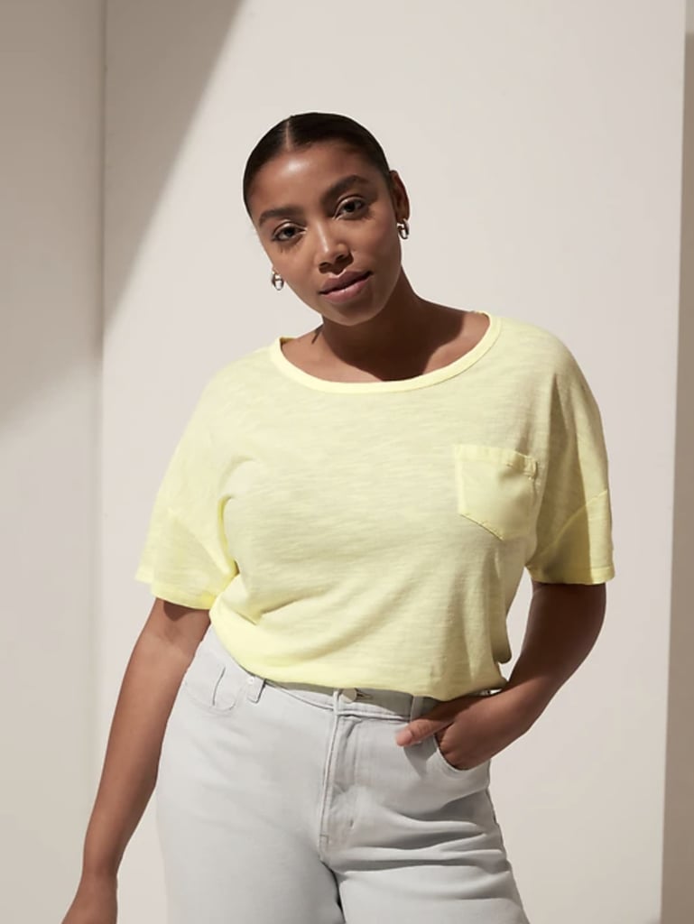 Banana Republic Slub Cotton-Modal Boxy T-Shirt