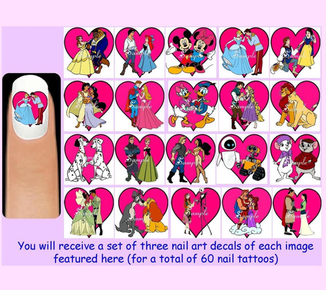 Valentine's Day Disney Nail Decals | PS Beauty