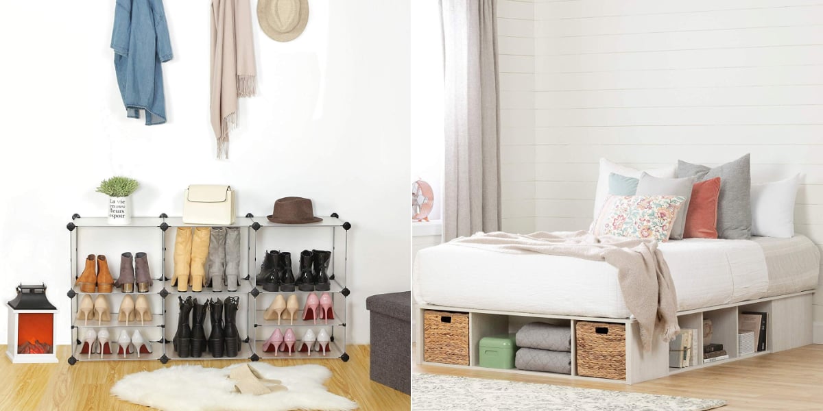 South shore avilla storage platform bed with baskets deals