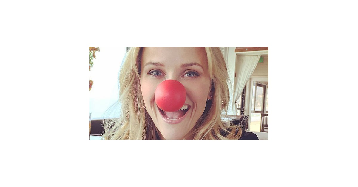 Celebrities Share Red Nose Day Pictures On Social Media Popsugar