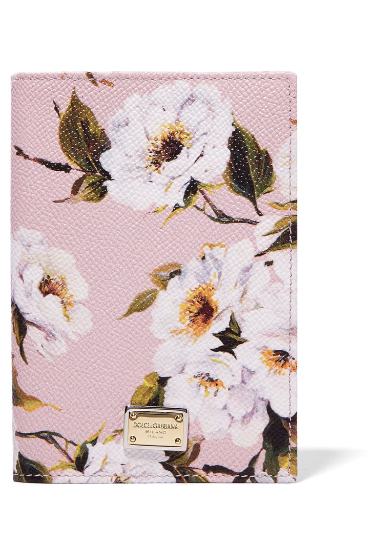 Dolce & Gabbana Printed Textured Leather Passport Cover (295) Best