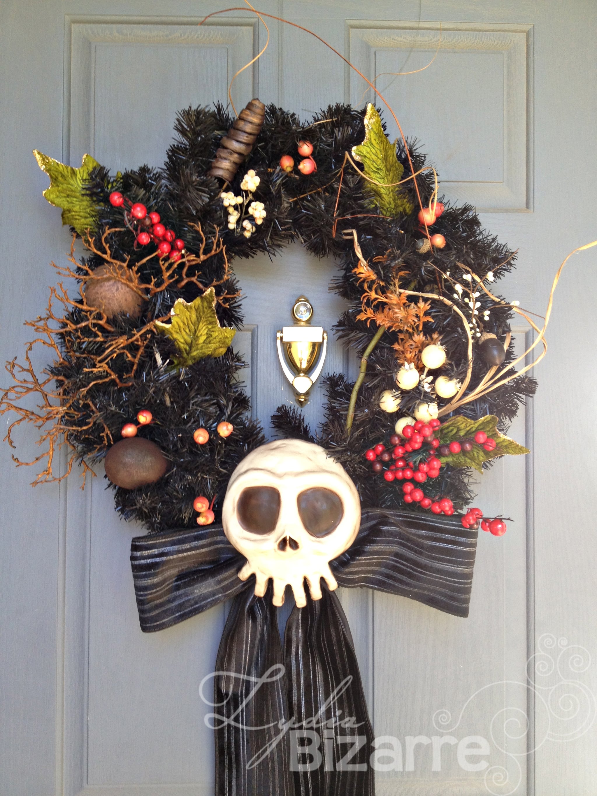 The Nightmare Before Christmas Wreath 8 Geeky Wreaths You Ll Want To Display All Year Popsugar Tech Photo 8