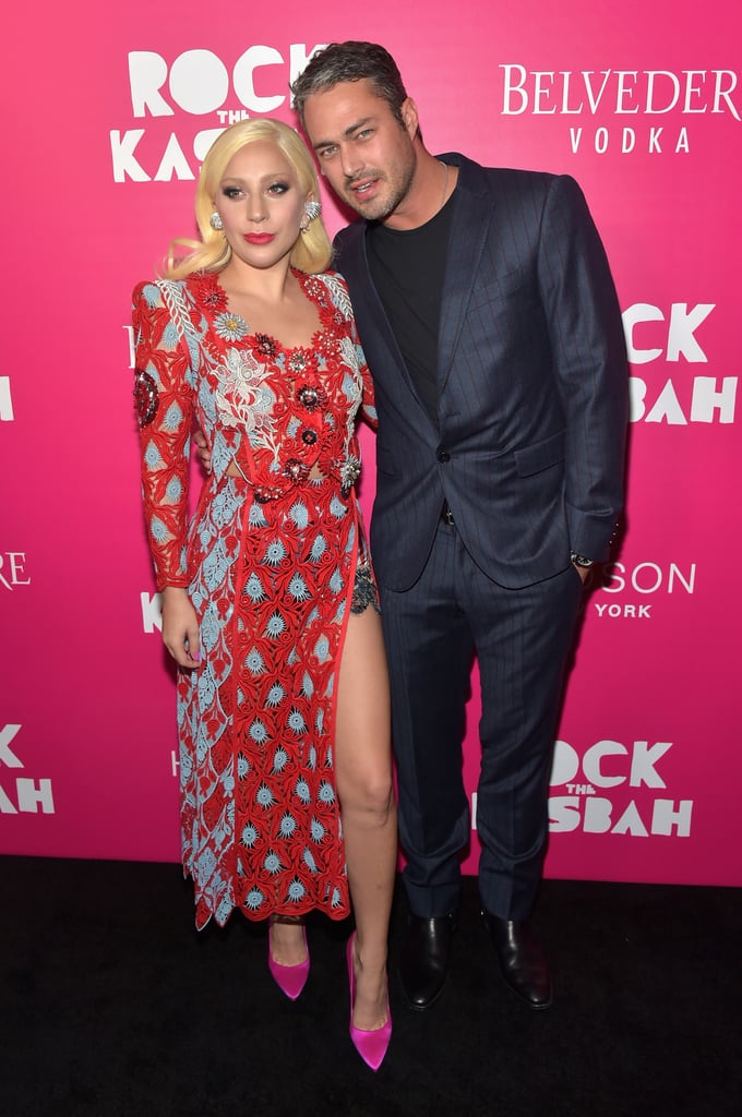 Lady Gaga and Taylor Kinney at the Rock the Kasbah Premiere