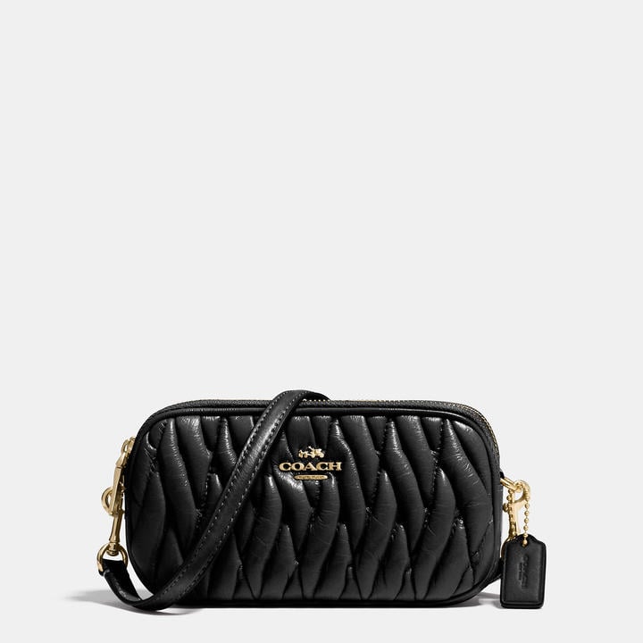 Coach Crossbody Pouch In Gathered Leather ($195)
