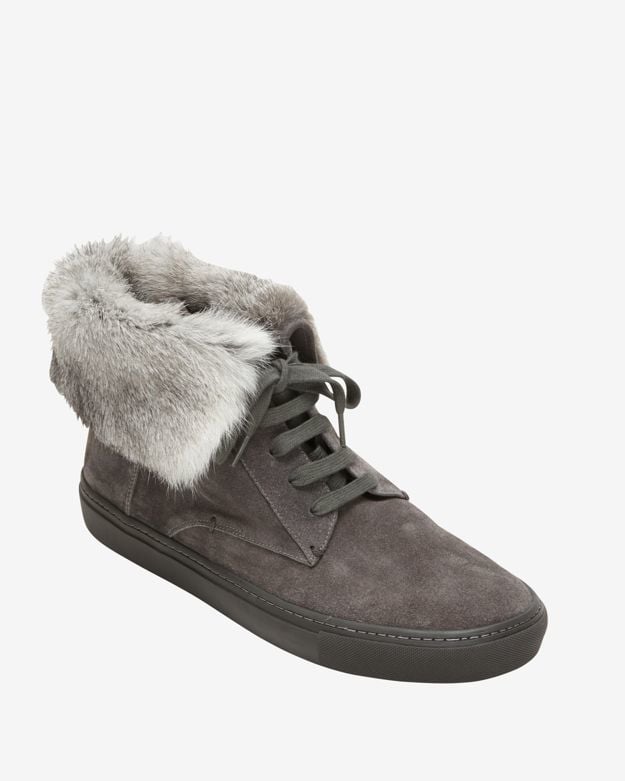 Vince Nyack Suede Rabbit Fur High-Top Sneaker ($350)