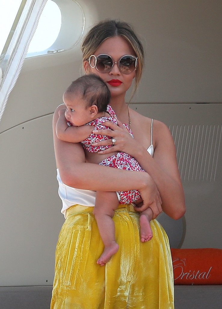 Chrissy Teigen John Legend and Luna in Saint-Tropez Photos