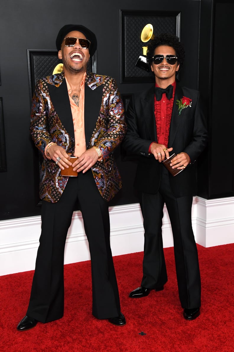 Anderson .Paak and Bruno Mars at the 2021 Grammy Awards
