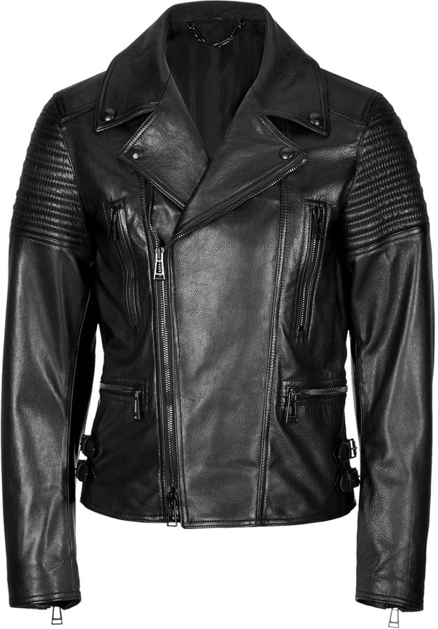 Belstaff Leather Kettering Biker Jacket ($2,485) | Street Style Stars ...