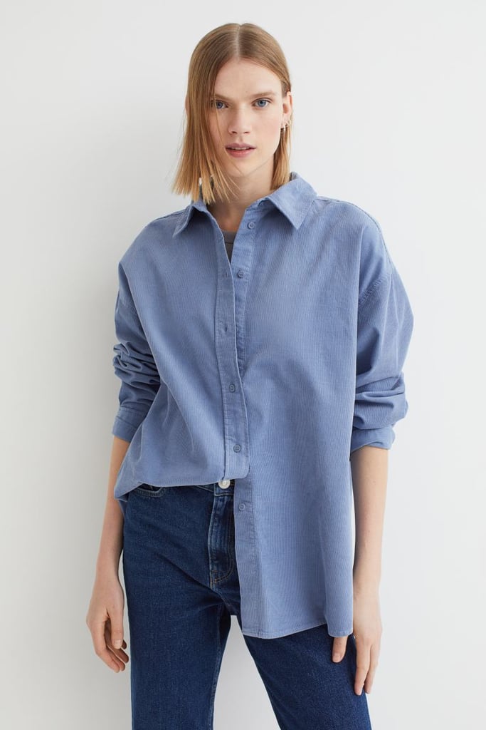 A Corduroy Top: Oversized Corduroy Shirt