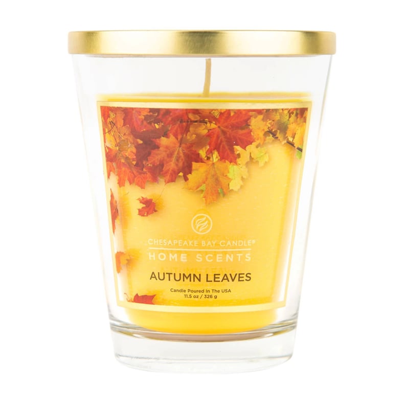 Autumn Leaves Glass Jar Candle