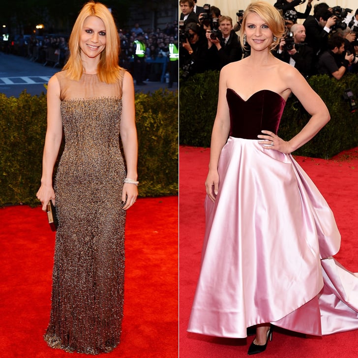 Claire Danes at the 2013 and 2014 Met Galas