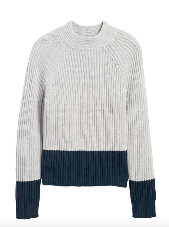 Petite Chunky Color-Block Sweater