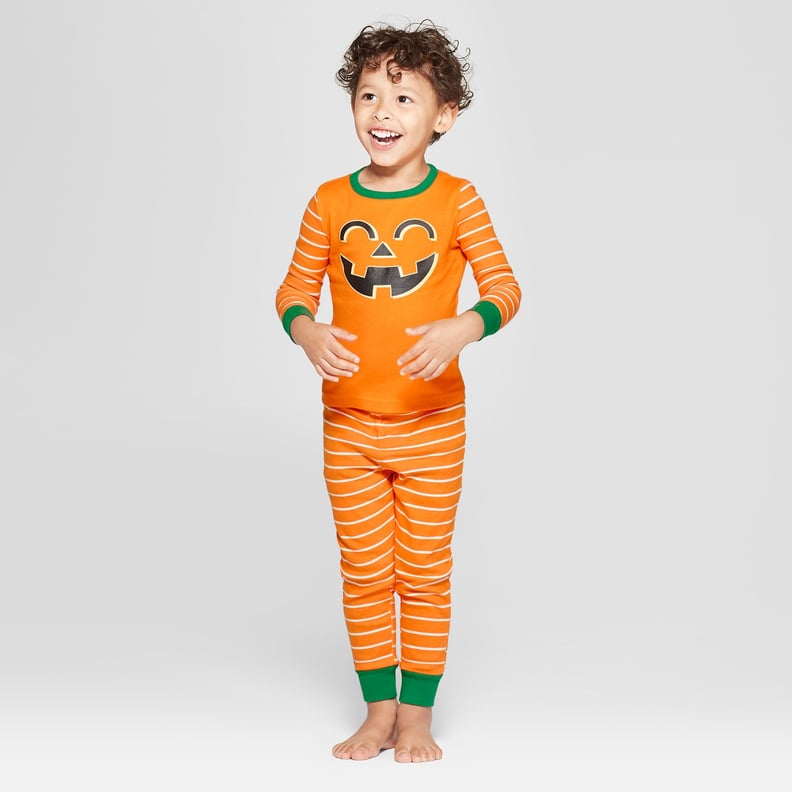 Snooze Button Pumpkin Pajamas Set