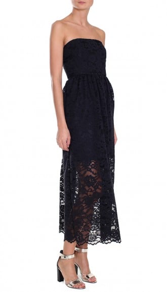 Tibi Lace Strapless Dress