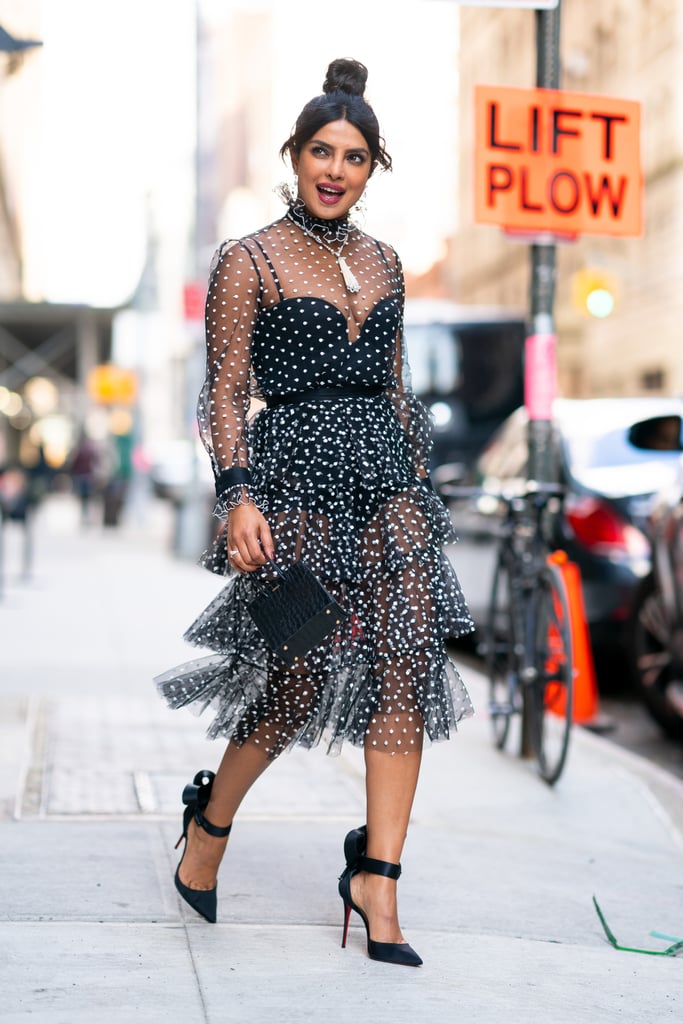 Priyanka Chopra's Sheer Polka-Dot Dress