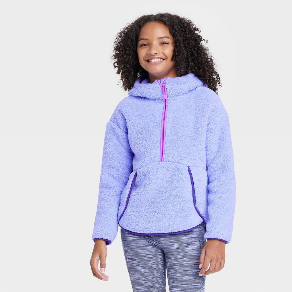 Best Black Friday Kids' Apparel Deals at Target: Faux Shearling Fleece 1/2 Zip Pullover Sweatshirt