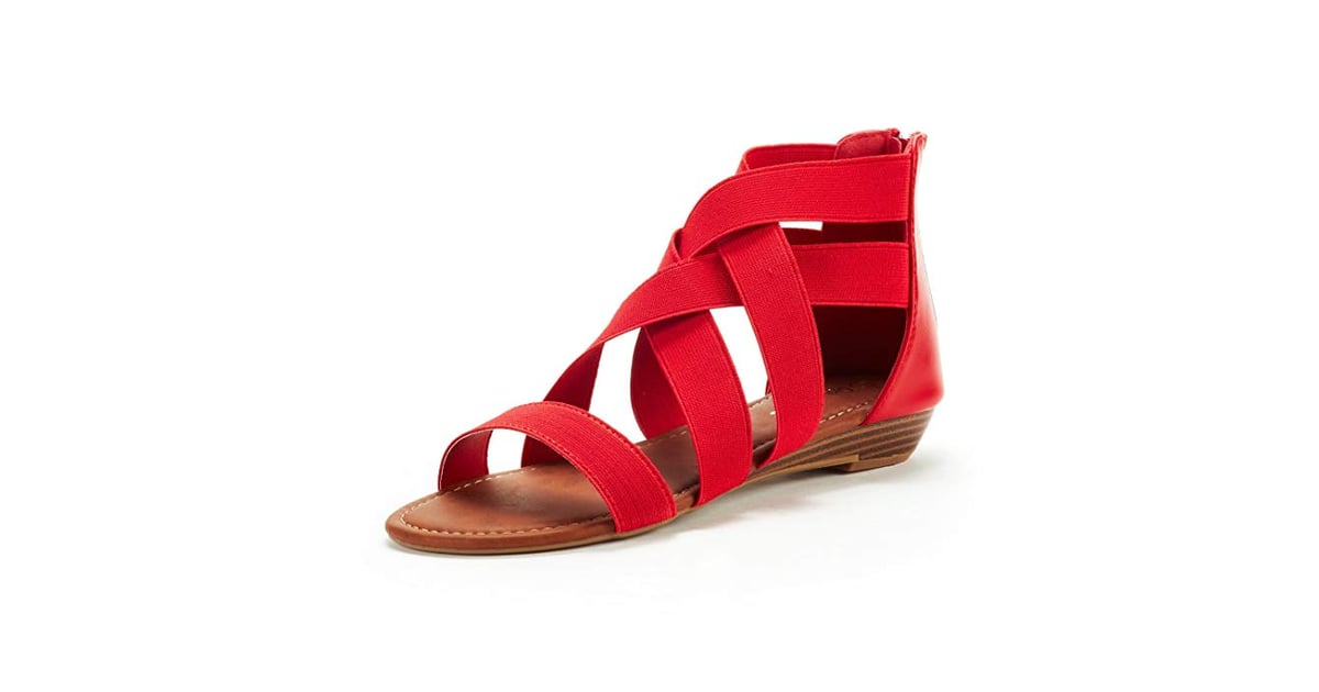 Dream Pairs Elastica8 Summer Fashion Design Ankle Low Wedges Sandals ...