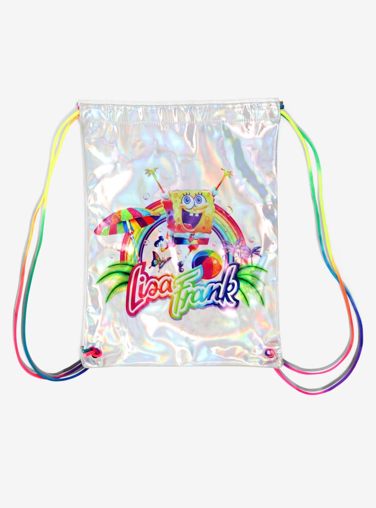 Coming soon: Lisa Frank x SpongeBob Holographic Drawstring Bag ($16)