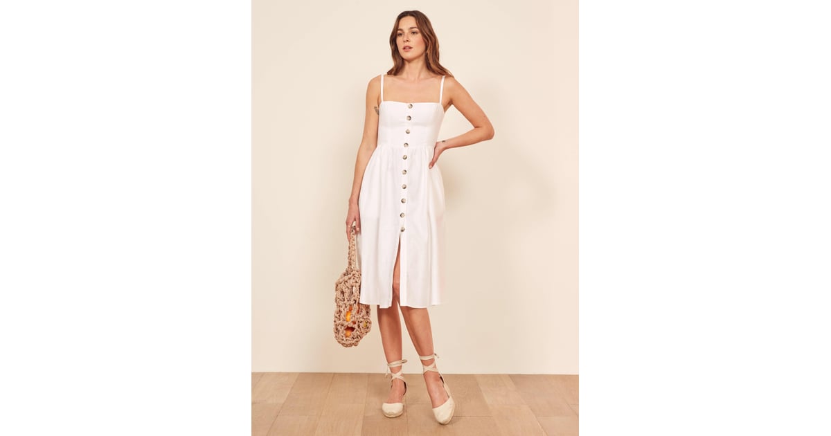 Tori Dress Reformation Linen Collection Spring 2019 POPSUGAR