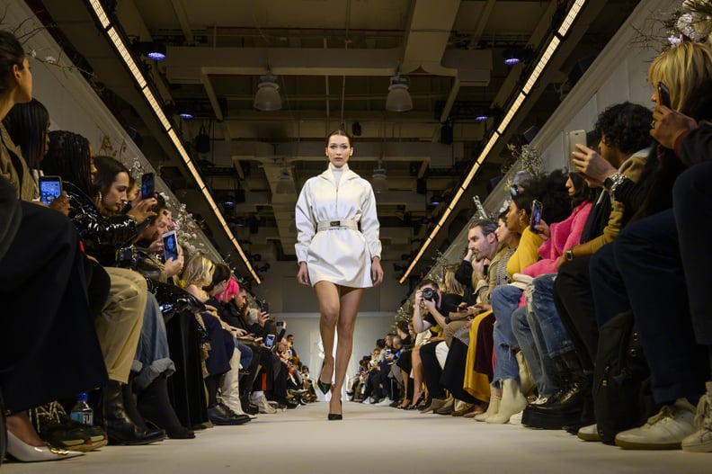 Bella Hadid Walking the Brandon Maxwell Runway During NYFW in February 2019