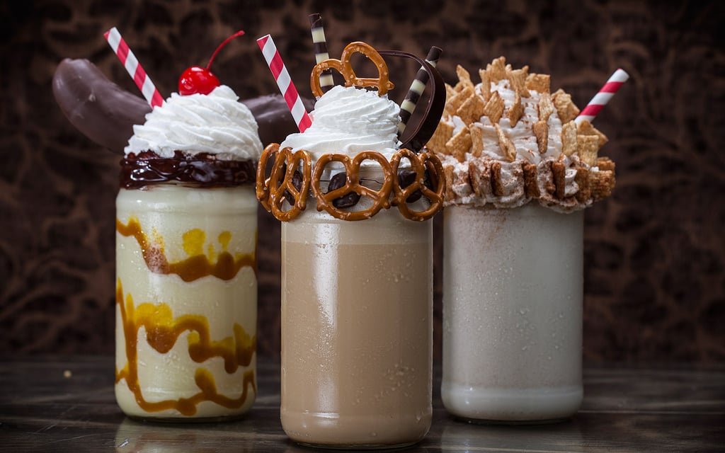 Trio of Milkshakes Universal Studios Toothsome Chocolate Factory