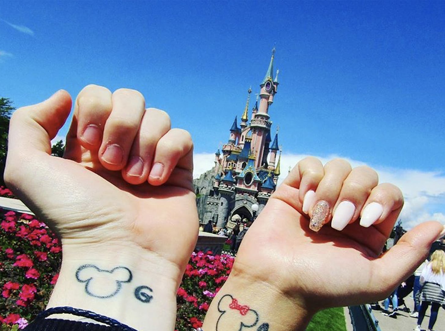 mickey mouse ears tattoo