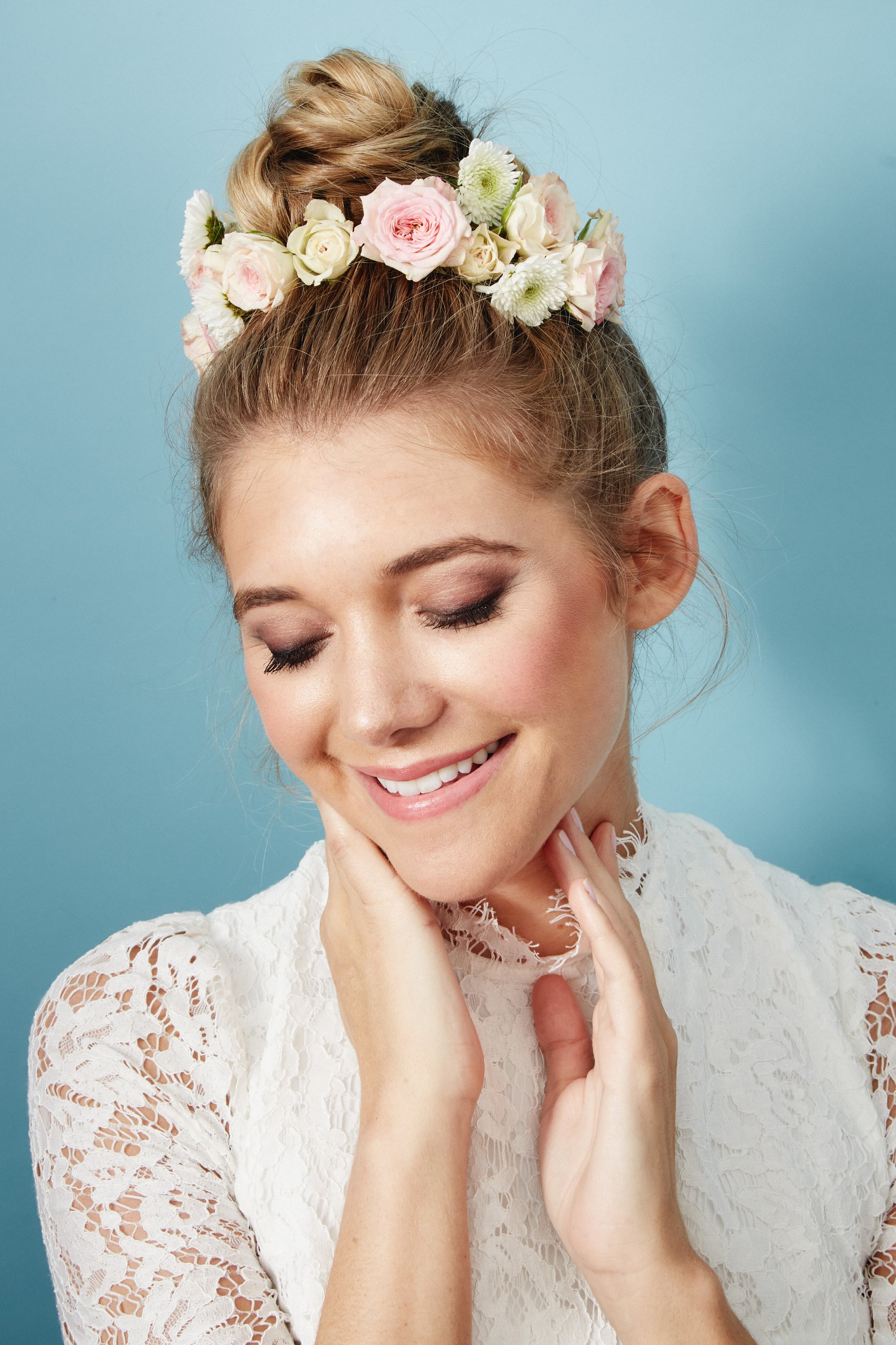 10 Fresh Spring Wedding Hairstyles with Flowers  Make Me Bridal
