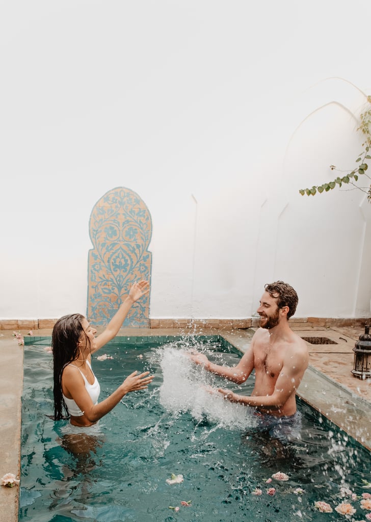 Sexy Moroccan Pool Couples Photo Shoot