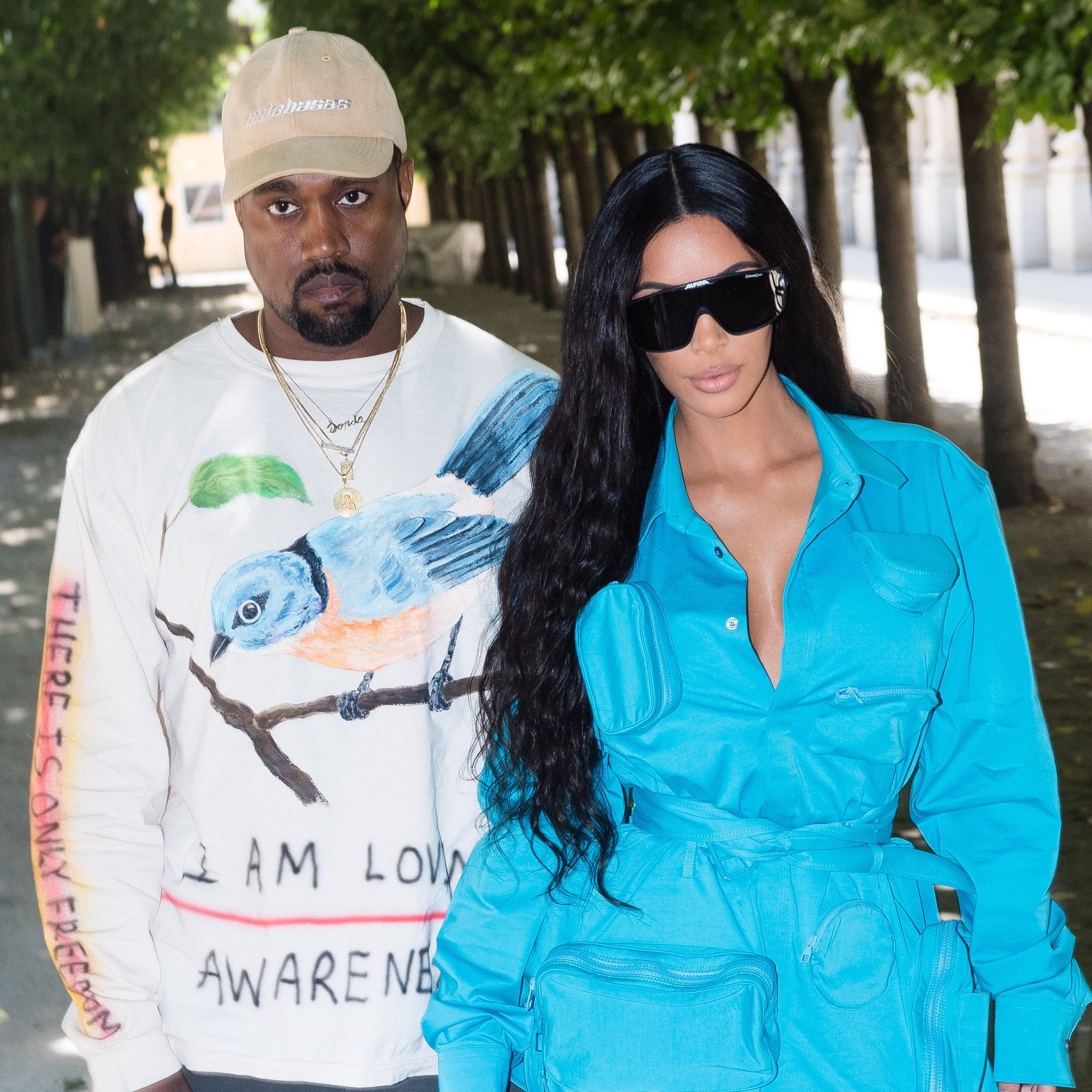 Kim Kardashian And Kanye West At Paris Fashion Week 2018 Popsugar Celebrity