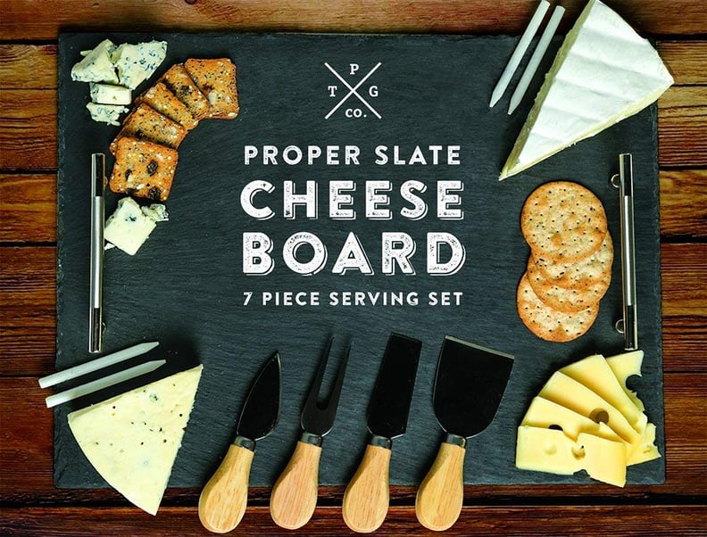 Slate Cheese Board 7-Piece Serving Tray Set