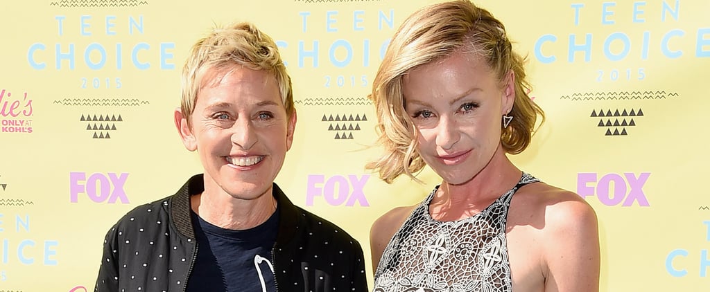 Ellen DeGeneres and Portia de Rossi Teen Choice Awards 2015