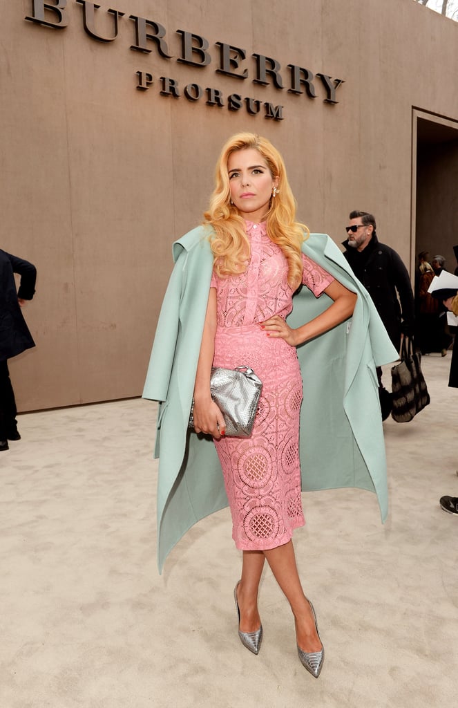 Paloma Faith at the Burberry menswear show.