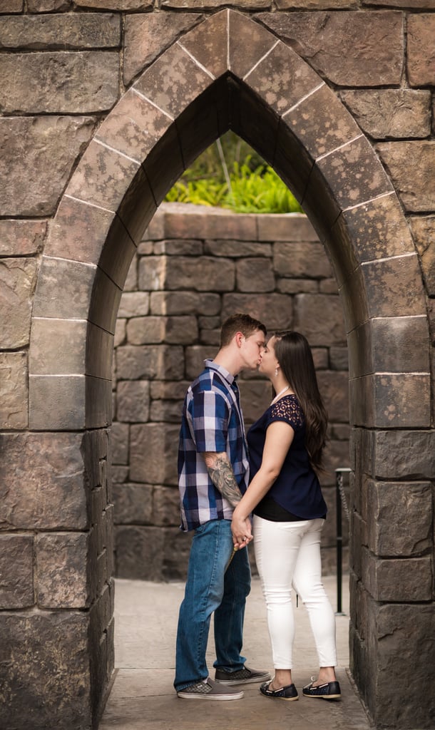 Engagement Photos at the Wizarding World of Harry Potter