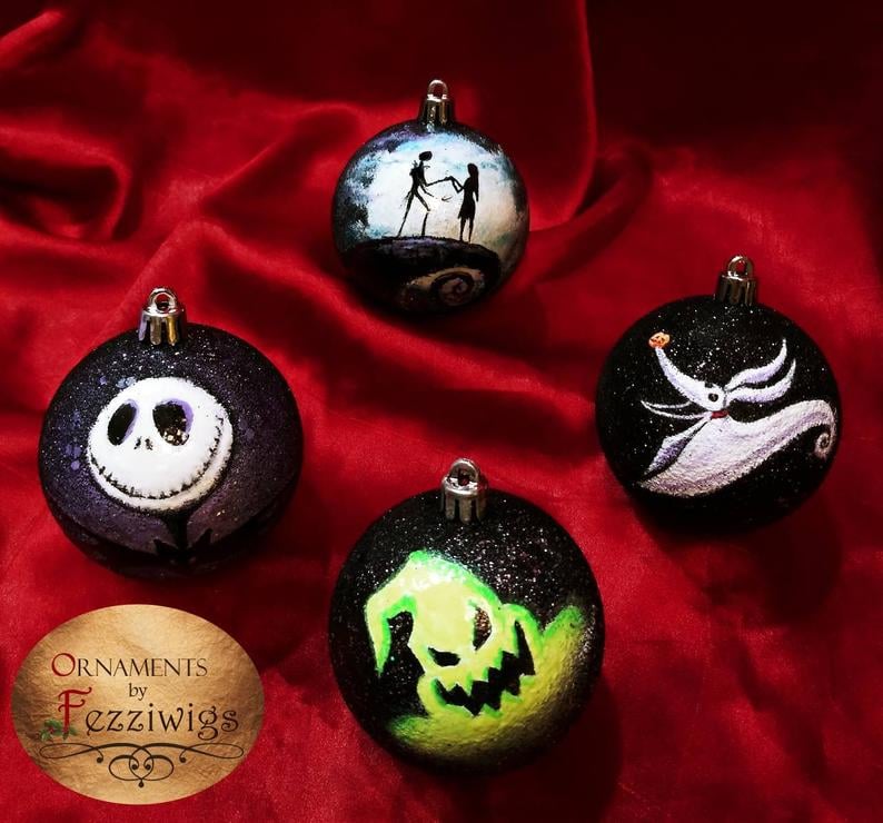 nightmare before christmas ornaments