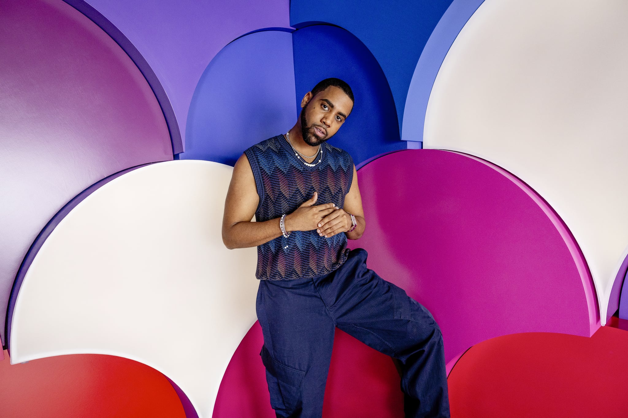 SAVANNAH, GEORGIA - OCTOBER 29: Jharrel Jerome poses for a portrait at the 27th SCAD Savannah Film Festival on October 29, 2024 in Savannah, Georgia. (Photo by Emma McIntyre/Getty Images for SCAD)