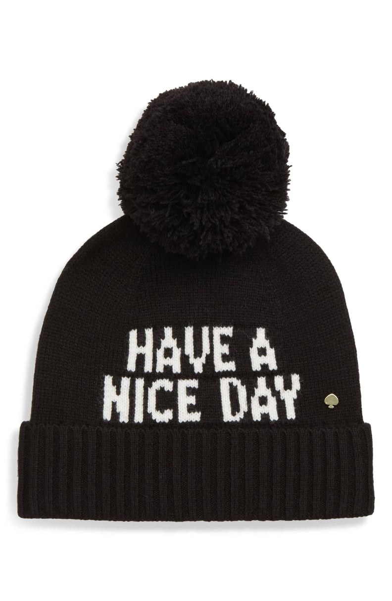 Kate Spade New York Have a Nice Day Beanie