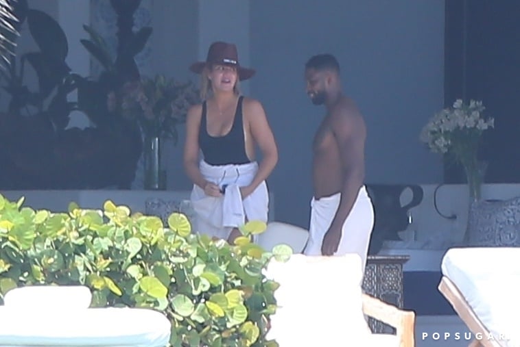 Khloé Kardashian and Kendall Jenner in Mexico August 2018