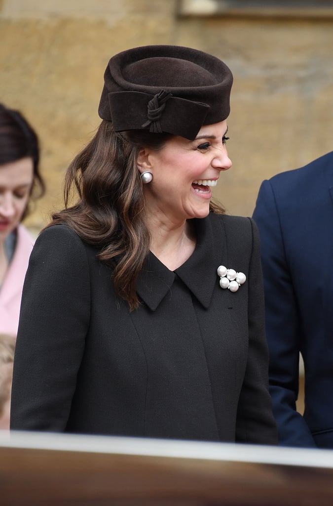 Kate Middleton Pearl Earrings on Easter 2018