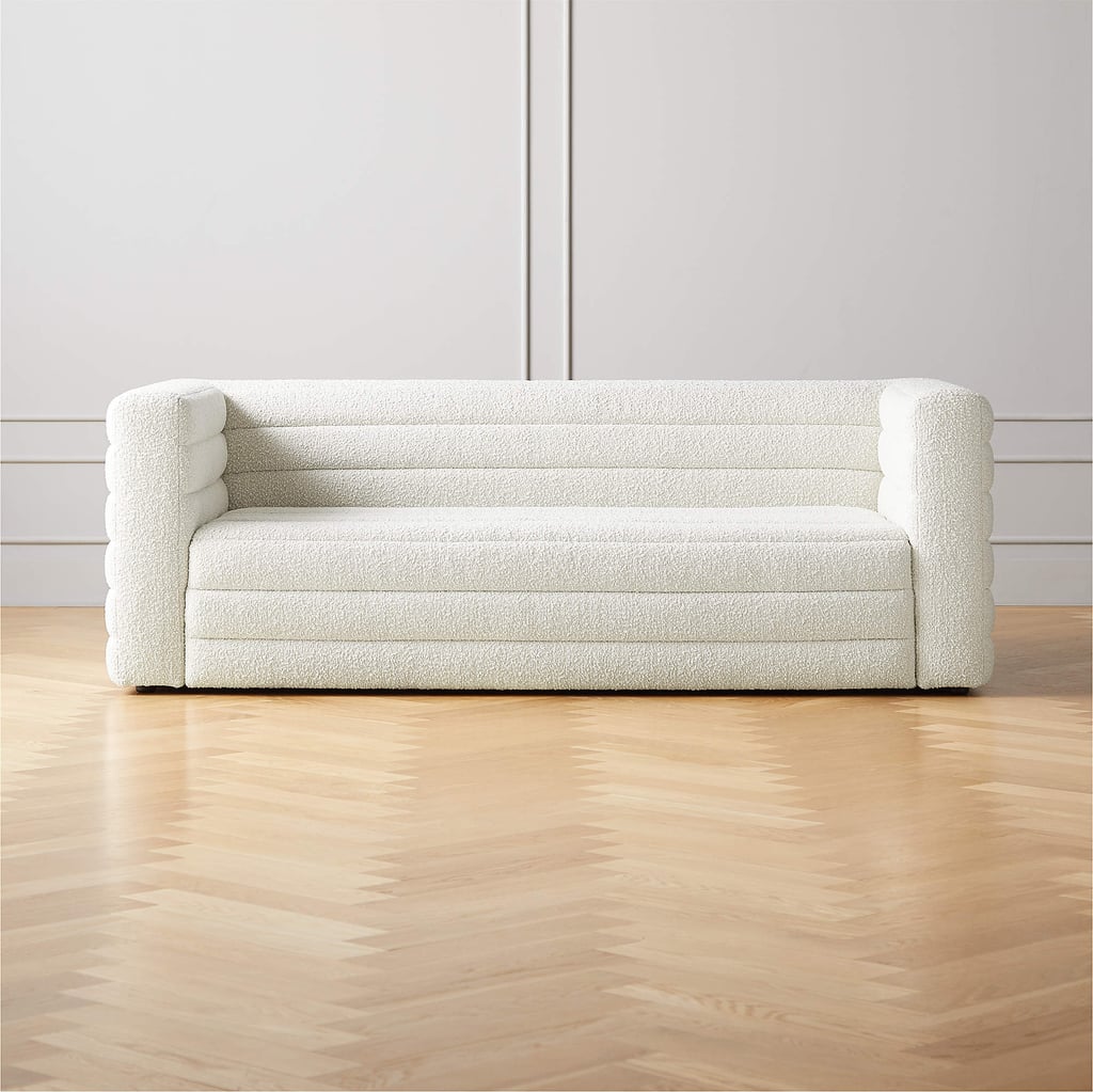 A Boucle Couch: CB2 Strato 80" Boucle Sofa
