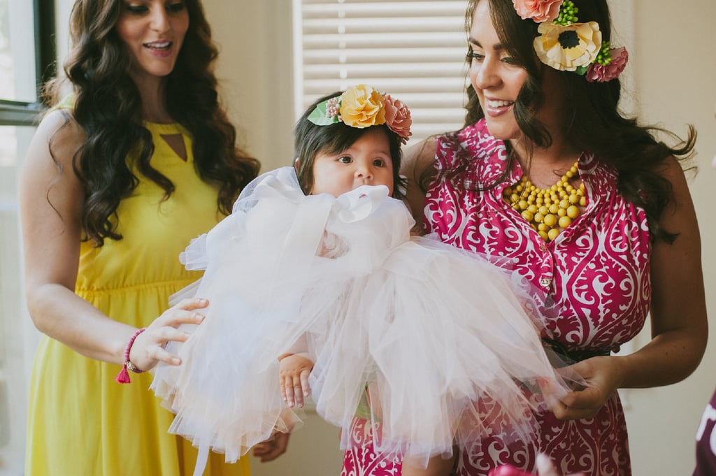 Even the littlest guest was outfitted in a crown!