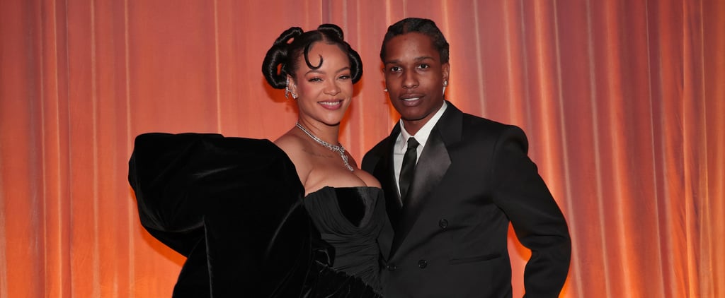 Rihanna and A$AP Rocky at the 2023 Golden Globe Awards