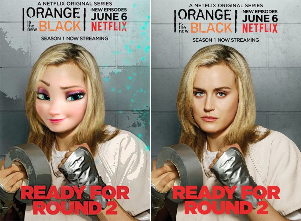 Disney Princesses as Orange Is the New Black Art