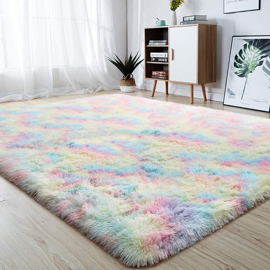 A Shag Carpet: Junovo Soft Rainbow Area Rug