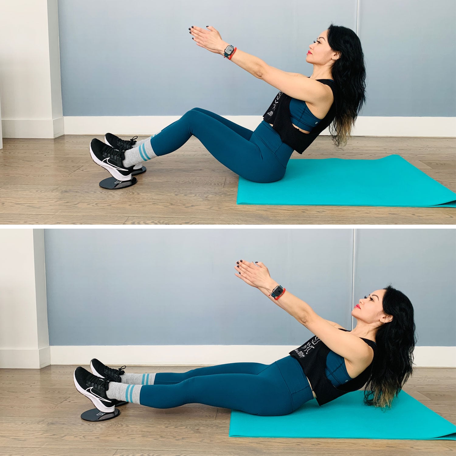 High shop crunches exercise