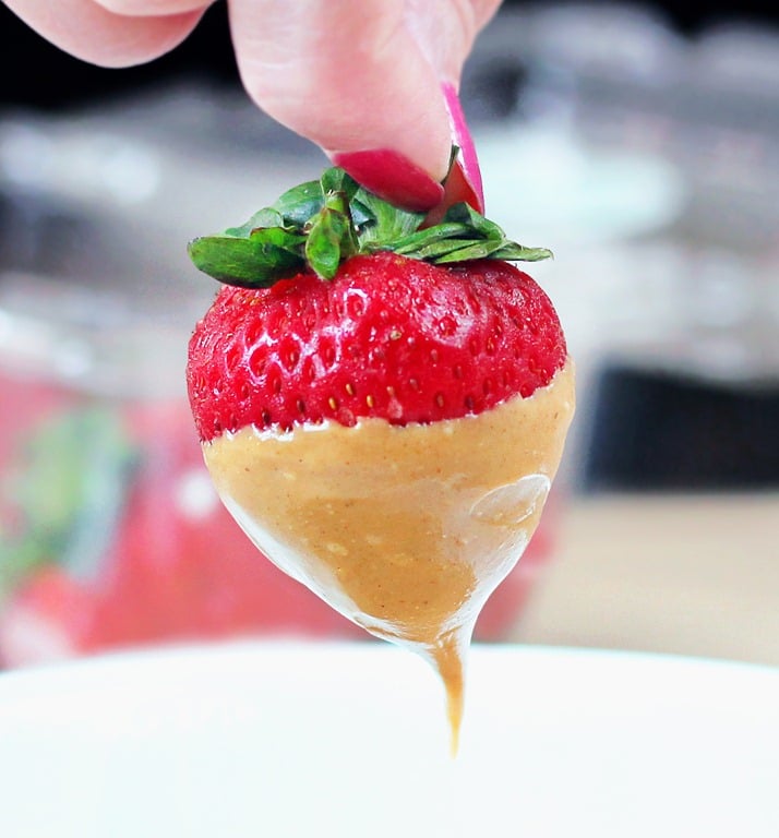 Peanut-Butter-Covered Strawberries