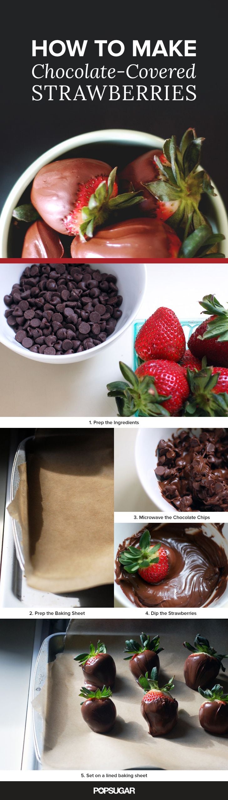 How to make chocolate-covered strawberries.