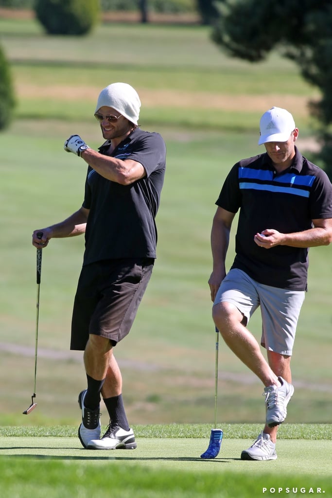 Jensen Ackles and Jared Padalecki Golfing July 2017
