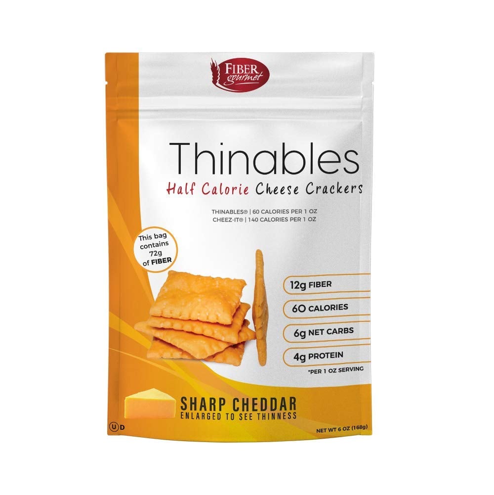 Thinables Baked Cheddar-Cheese Crackers