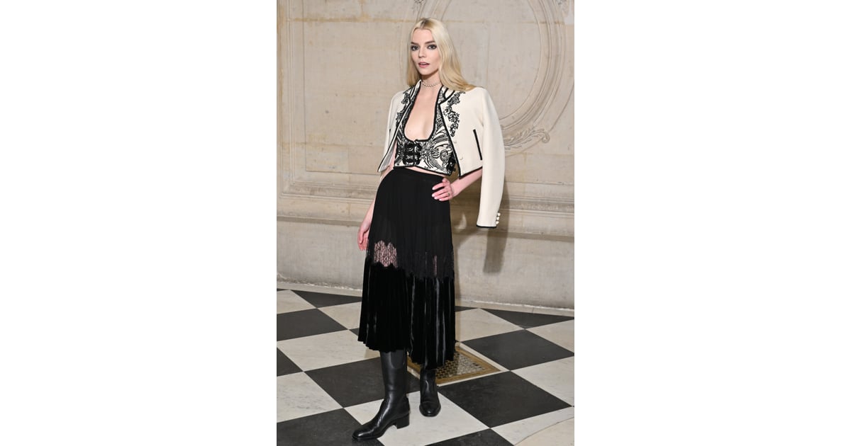 Anya Taylor-Joy's Dior Corset at Paris Fashion Week