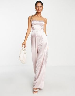 Miss Selfridge Satin Jumpsuit